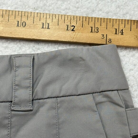 Elevenses Anthropologie Women's Front Zip Adjustable Buckle Straps Skirt 2 Gray - Picture 6 of 10
